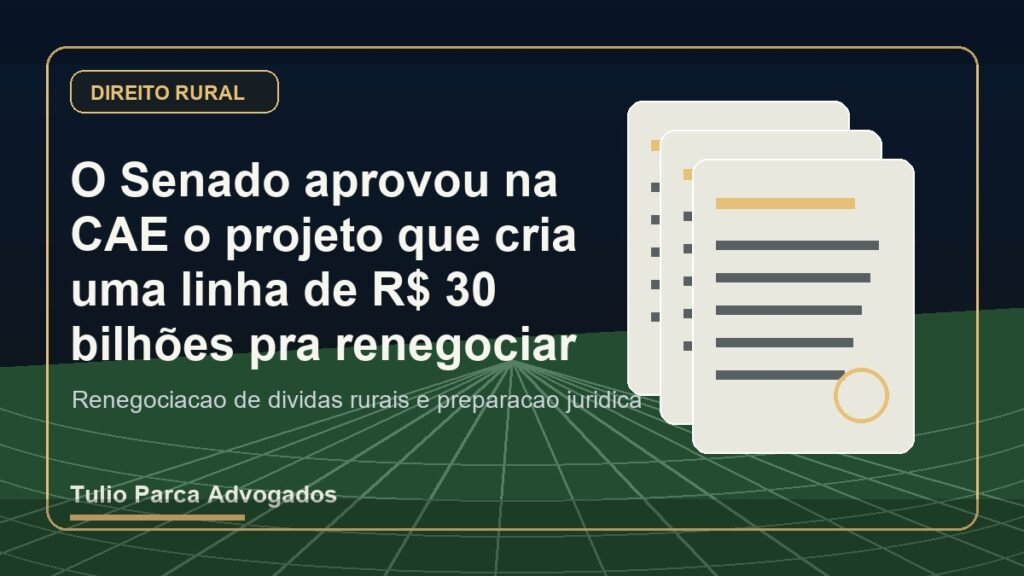 Sessão do Senado na CAE - Crédito Rural e Alongamento de Dívida com Advogado Agronegócio Brasília DF - Túlio Parca Advogados.